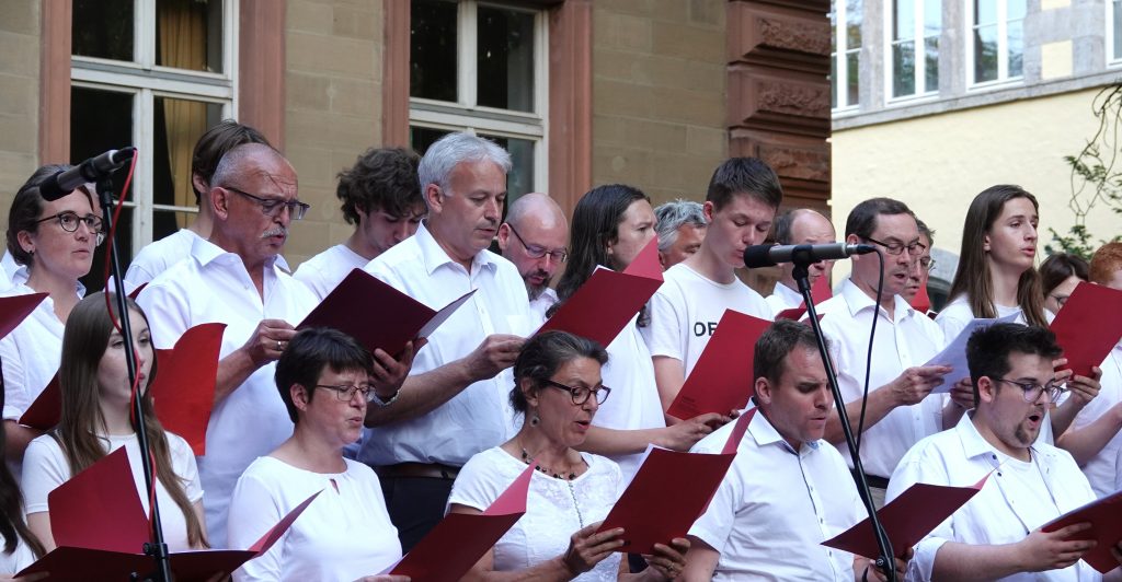 Proben des Jubiläumschores